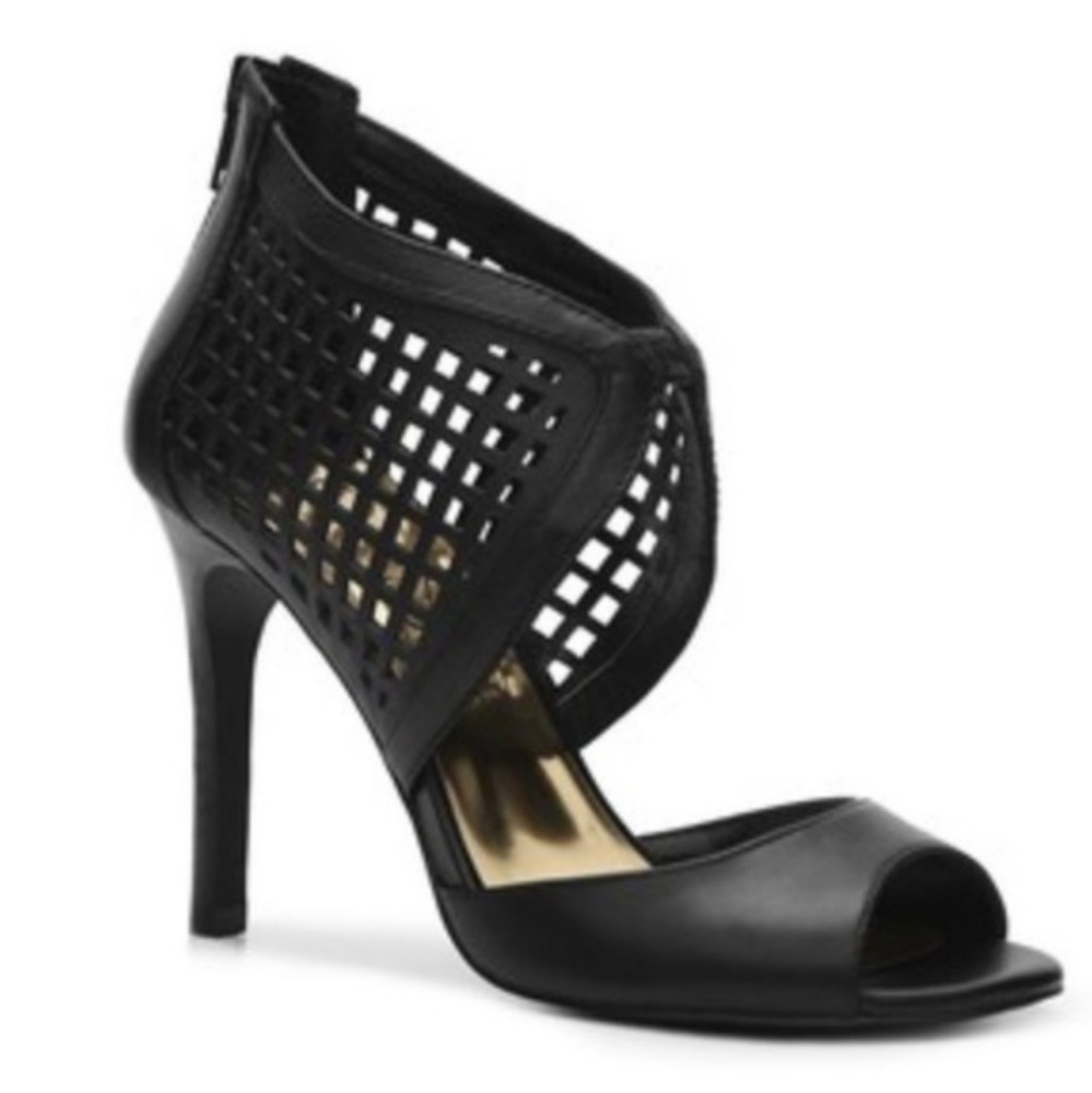 Jessica Simpson black JP-Jersee Sandal Heel 8 1/2